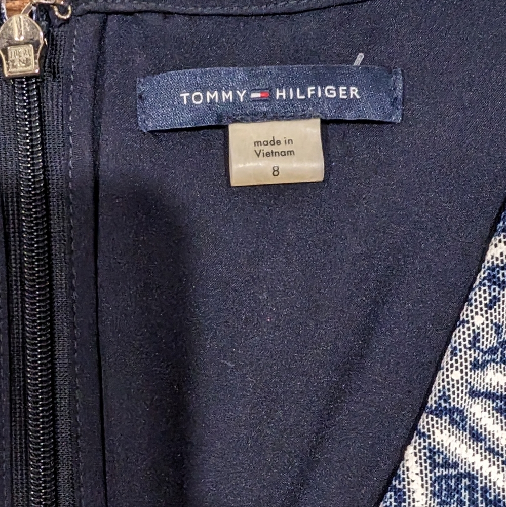 Tommy Hilfiger Fit And Flare Sleeveless Dress Daisy Print Midi - Picture 9 of 9